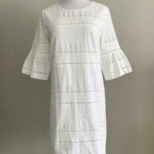 $118 J.Crew Flutter Sleeve Shift Dress G1269